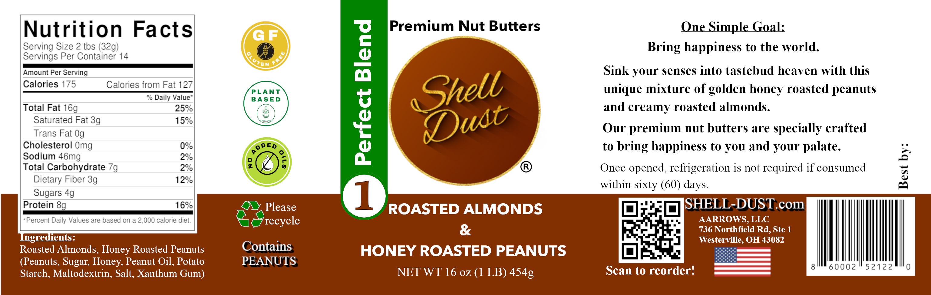 Honey Roasted Peanut & Roasted Almond Butter