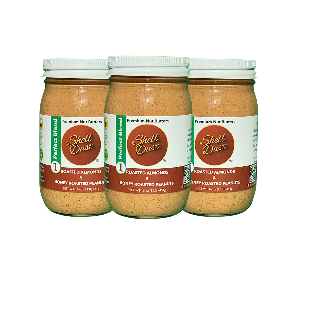 6 Pack: Honey Roasted Peanut & Roasted Almond Butter