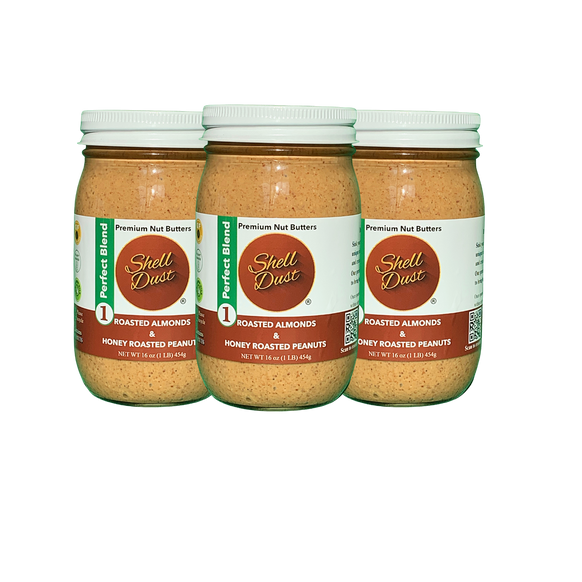 3 Pack: Honey Roasted Peanut & Roasted Almond Butter