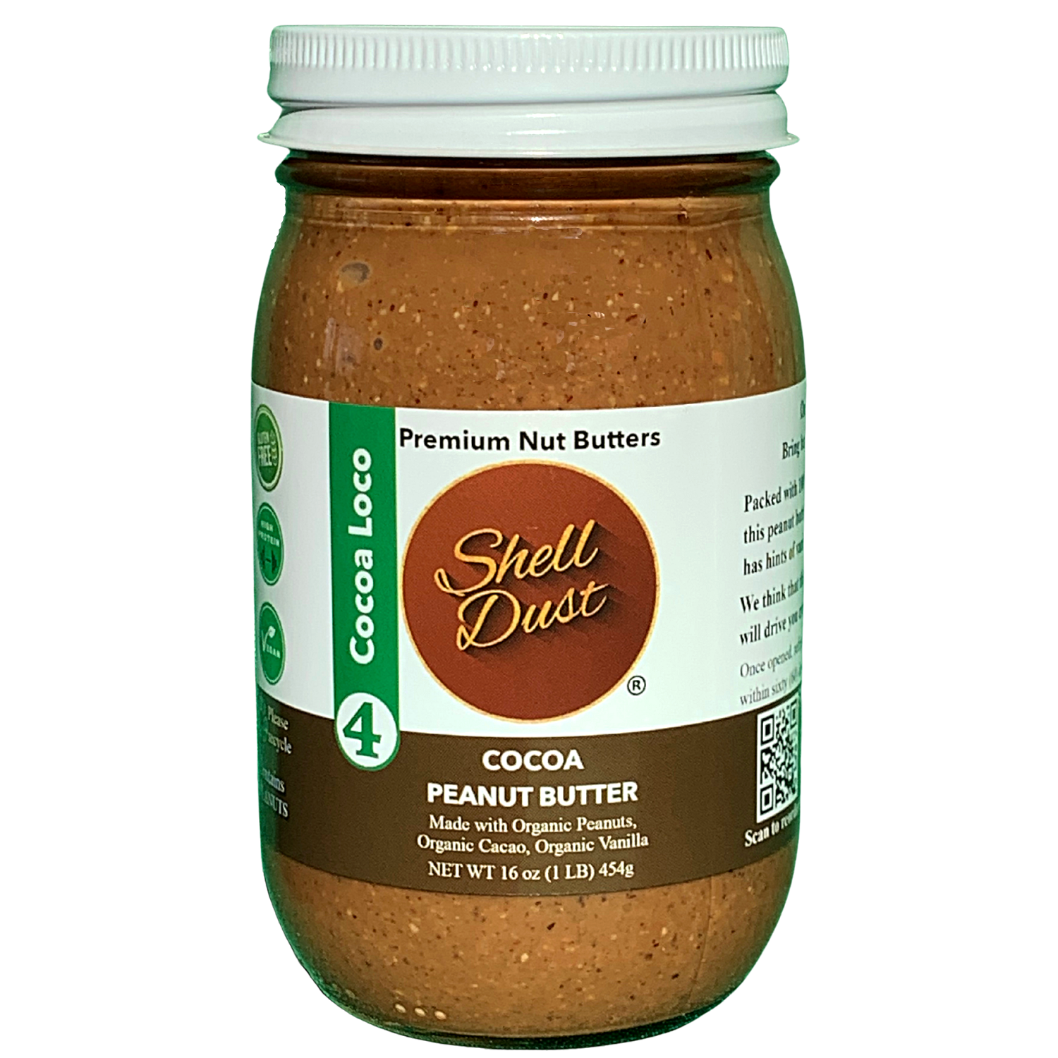 8oz Chocolate Peanut Butter (with organic ingredients)