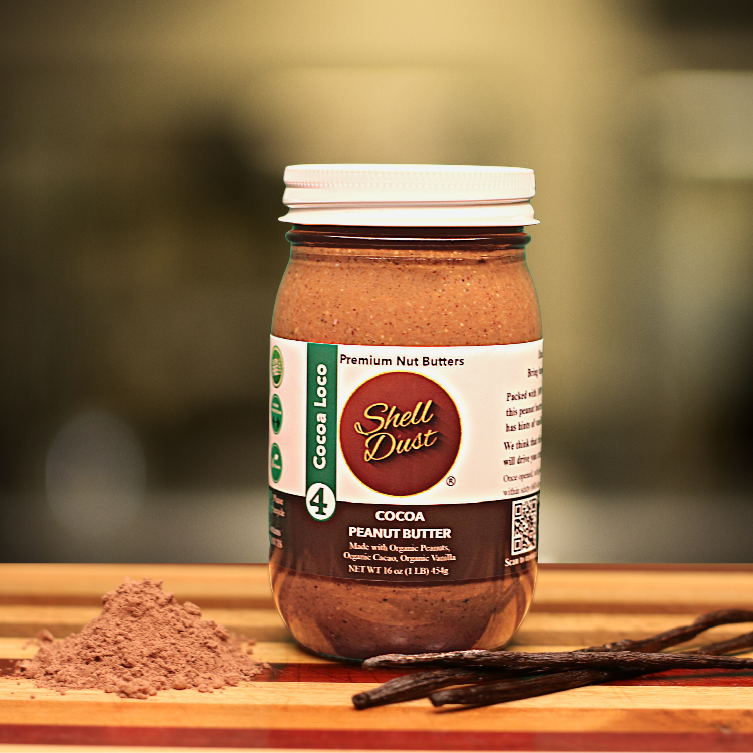 8oz Chocolate Peanut Butter (with organic ingredients)